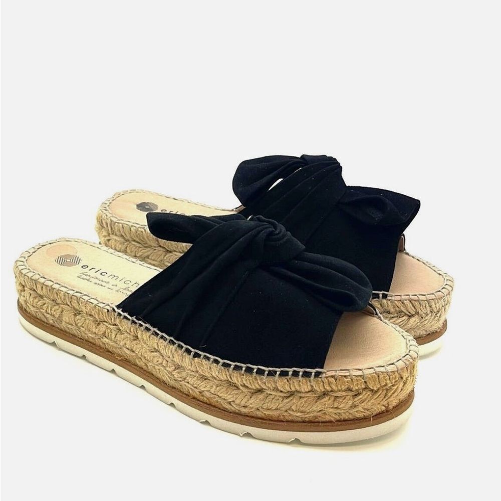 Eric Michael Black Espadrille Sandals